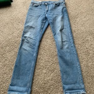 Men’s slim fit stretchy jeans light blue